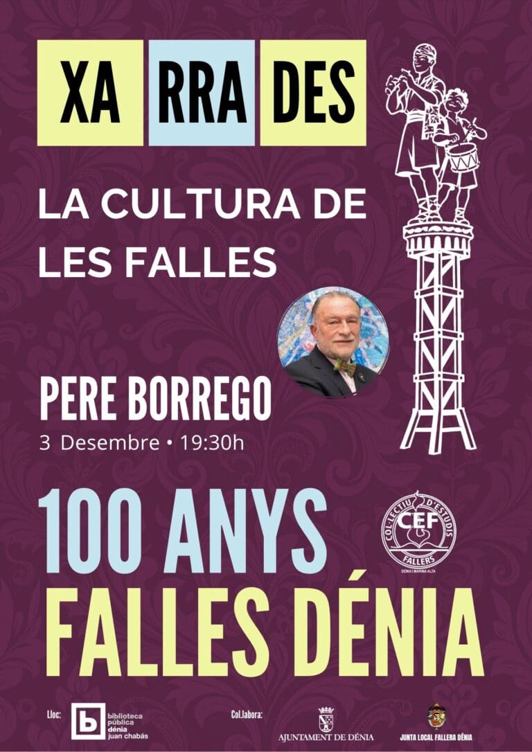 Charla con Pere Borrego para conmemorar los 100 años de las Fallas en Dénia