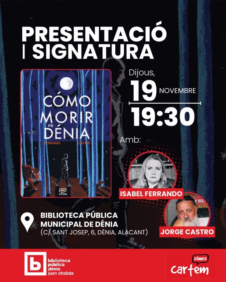 Presentación del cómic «Cómo morir en Dénia»